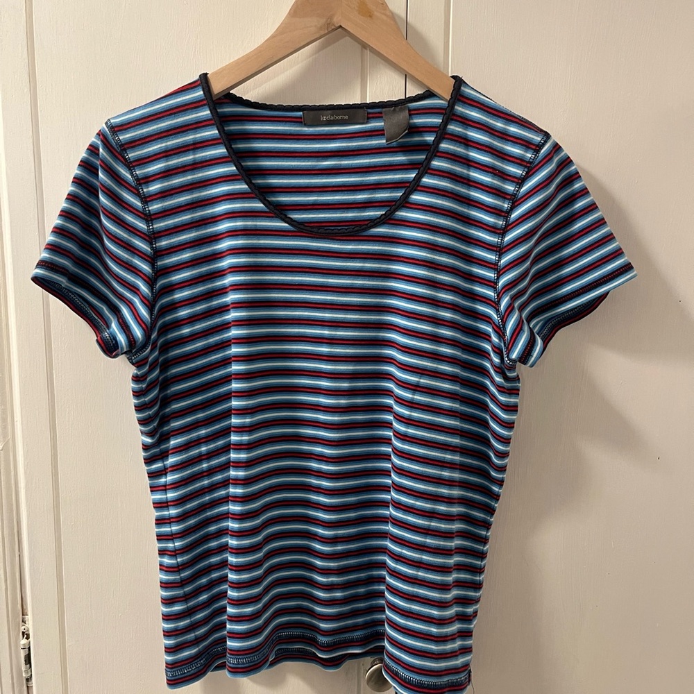 Striped Short Sleeve Top